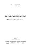 Freud lacan quel avenir