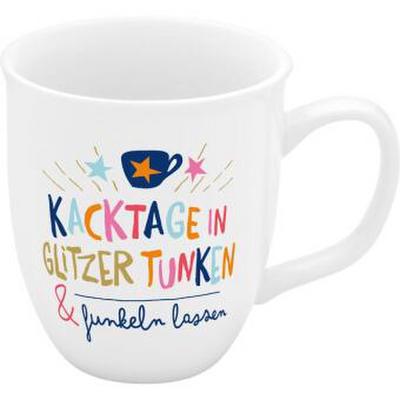 Espressotasse "Kacktage in Glitzer tunken & funkeln lassen"