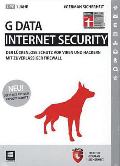 G Data InternetSecurity 2015, 1 CD-ROM
