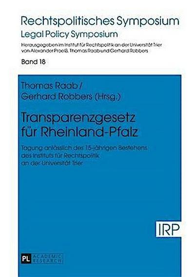 Transparenzgesetz fuer Rheinland-Pfalz