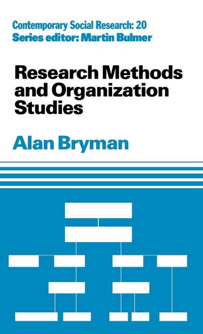 Research Methods and Organization Studies
