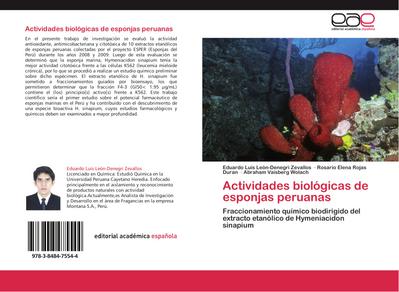 Actividades biológicas de esponjas peruanas
