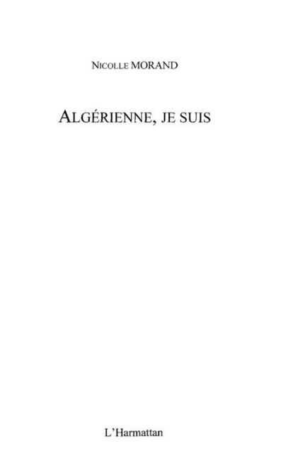 Algerienne,je suis