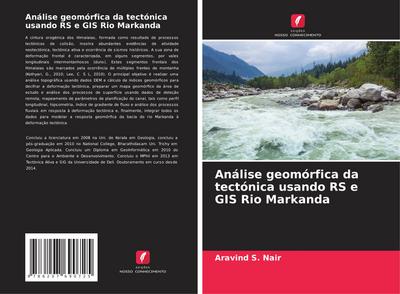 Análise geomórfica da tectónica usando RS e GIS Rio Markanda