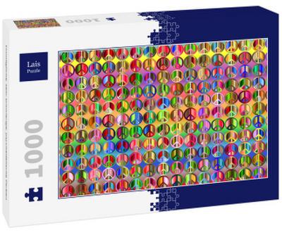 Lais Puzzle Unmögliche, sehr schwierige, psychedelische Farben 1000 Teile