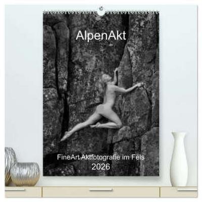 AlpenAkt 2026 (hochwertiger Premium Wandkalender 2026 DIN A2 hoch), Kunstdruck in Hochglanz