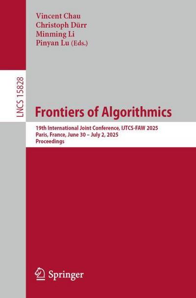 Frontiers of Algorithmics