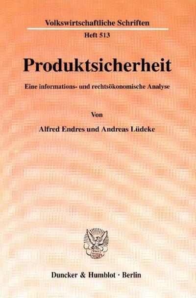 Produktsicherheit.