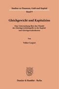 Gleichgewicht und Kapitalzins.
