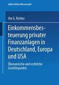 Einkommensbesteuerung privater Finanzanlagen in De