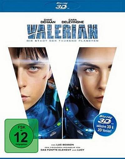 Valerian - Die Stadt der tausend Planeten 3D, 1 Blu-ray