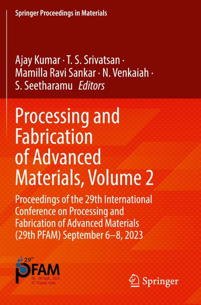 Processing and Fabrication of Advanced Materials, Volume 2