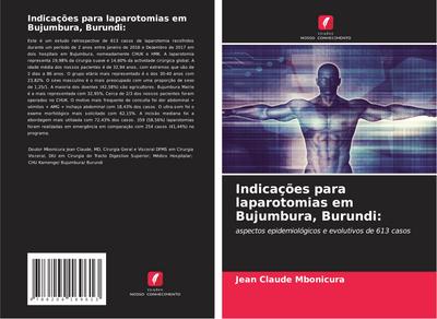 Indicações para laparotomias em Bujumbura, Burundi: