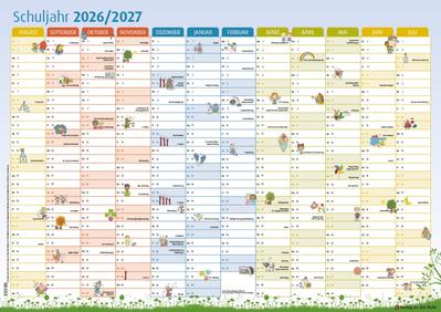 Der Schuljahres-Wandkalender 2026/2027, A1