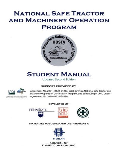 National Safety Tractor and Machinery Operation Program Student Manual