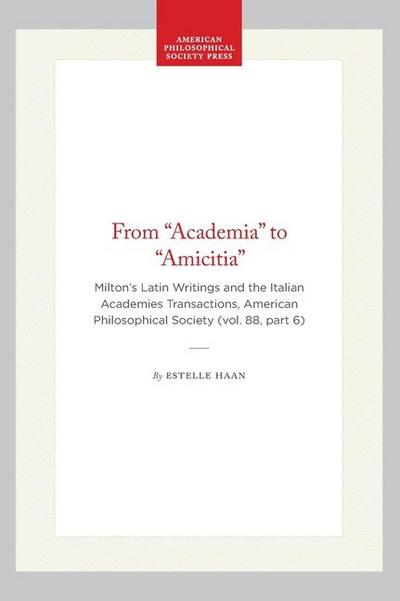 From "Academia" to "Amicitia"