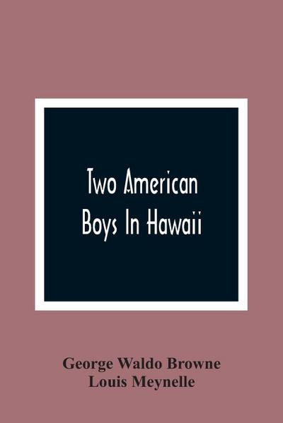 Two American Boys In Hawaii