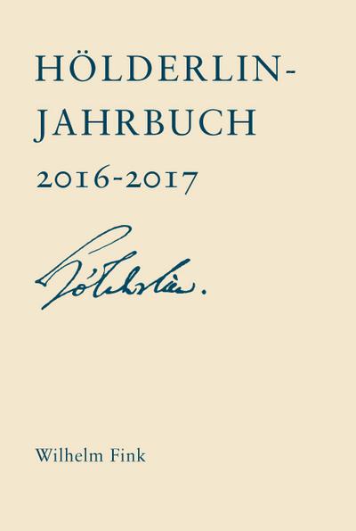 Hölderlin-Jahrbuch 2016-2017