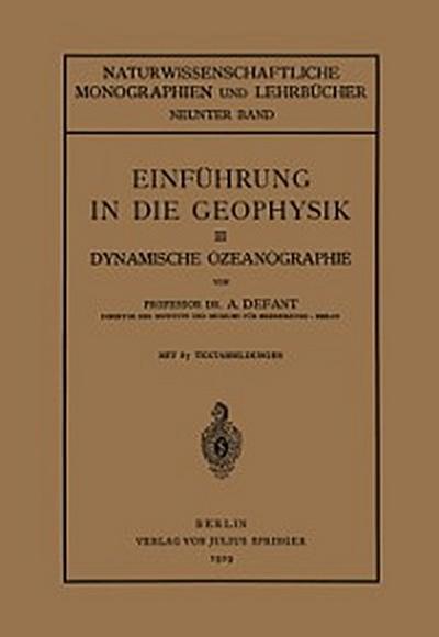 Einführung in die Geophysik