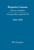 Correspondance générale 1819-1820