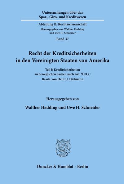 Recht der Kreditsicherheiten in den Vereinigten Staaten von Amerika.