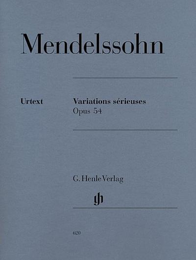Mendelssohn Bartholdy, Felix - Variations sérieuses op. 54