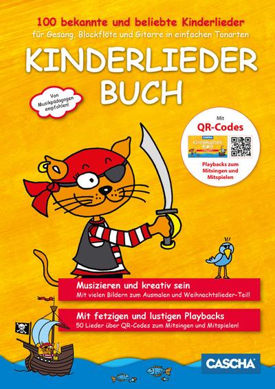 Kinderliederbuch für Gesang, Blockflöte und Gitarre in einfachen Tonarten 