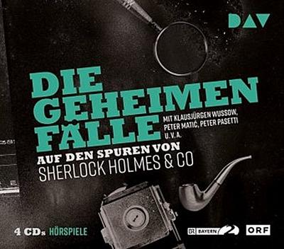Die geheimen Fälle - Auf den Spuren von Sherlock Holmes & Co, 4 Audio-CDs