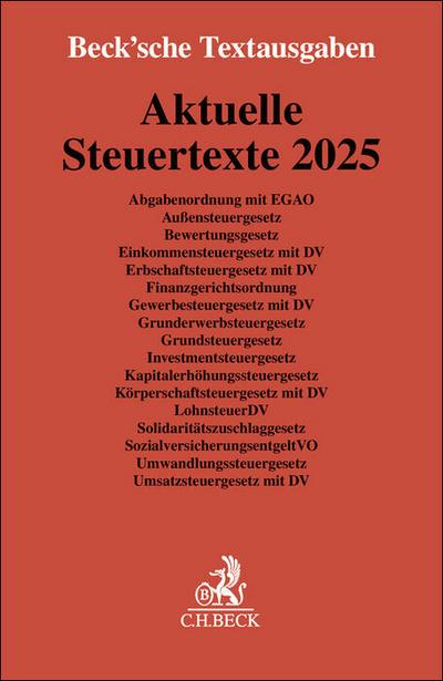 Aktuelle Steuertexte 2025