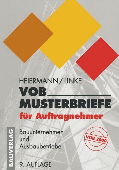 VOB-Musterbriefe für Auftragnehmer