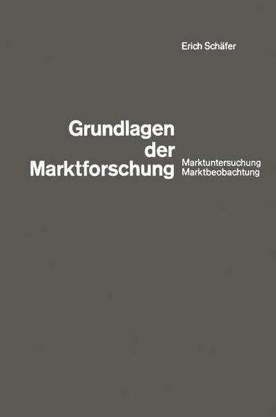 Grundlagen der Marktforschung
