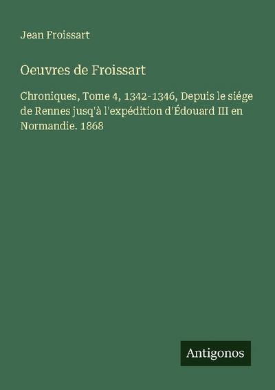 Oeuvres de Froissart