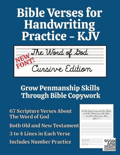 Bible Verses for Handwriting Practice - KJV