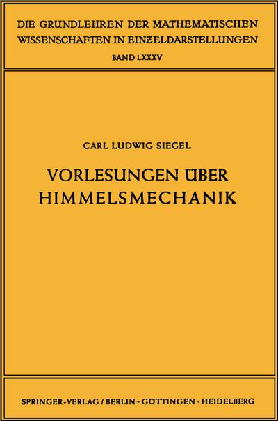 Vorlesungen über Himmelsmechanik