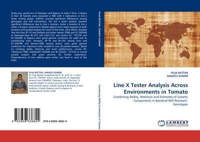 Line X Tester Analysis  Across Environments in Tomato