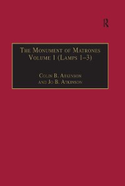 Monument of Matrones Volume 1 (Lamps 1-3)