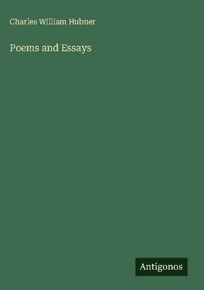 Poems and Essays