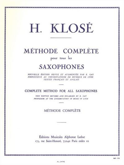 Méthode complètepour tous les saxophones (fr/en)