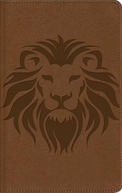 Nbla, Biblia Visual de Estudio Para Niños, León, Interior a Cuatro Colores, Leathersoft, Café, Comfort Print