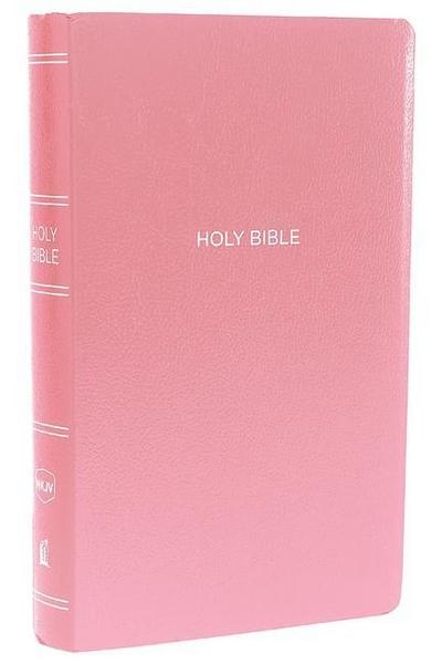 NKJV, Gift and Award Bible, Leather-Look, Pink, Red Letter, Comfort Print