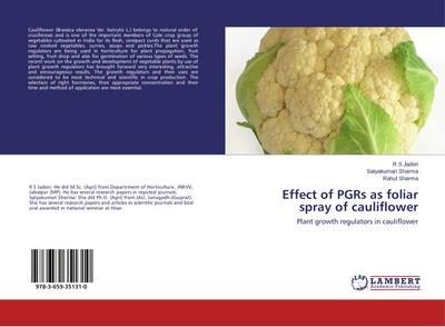 Effect of PGRs as foliar spray of cauliflower