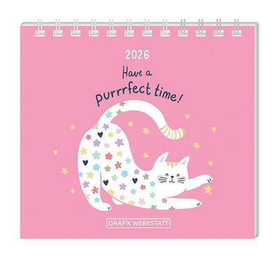 Mini-Kalender 2026 Have a purrrfect time!