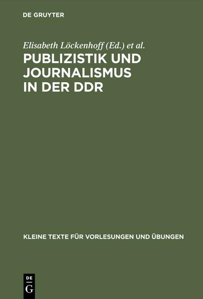 Publizistik und Journalismus in der DDR