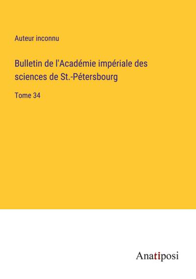 Bulletin de l’Académie impériale des sciences de St.-Pétersbourg