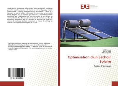 Optimisation d’un Séchoir Solaire