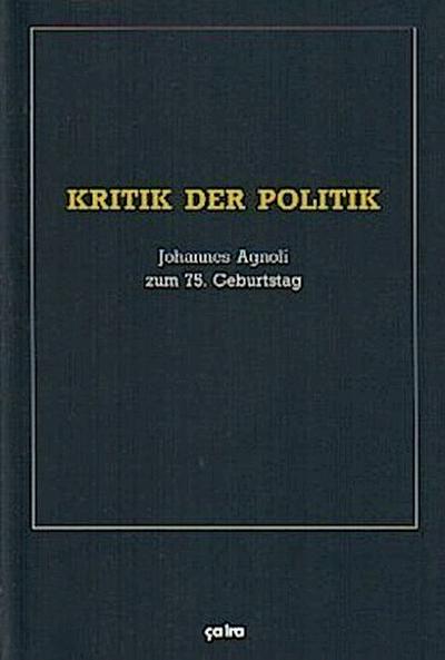 Kritik der Politik