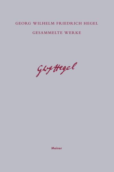 Gesammelte Werke / Jenaer Systementwürfe II