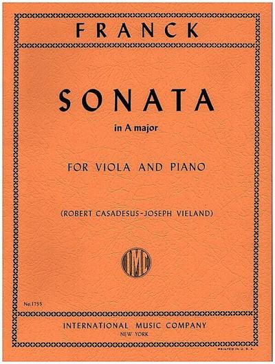 Sonata a majorfor viola and piano