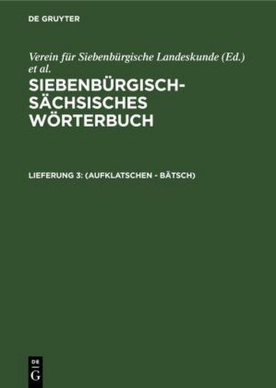 (aufklatschen - Bätsch)