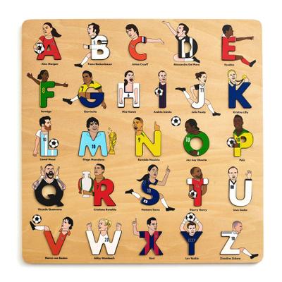 Soccer Legends Wooden Alphabet Puzzle